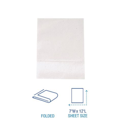 Image of Boardwalk® BWK8316 Low-Fold Dispenser Napkins, 1-Ply, 7 x 12, White, 400/Pack, 20 Packs//Carton