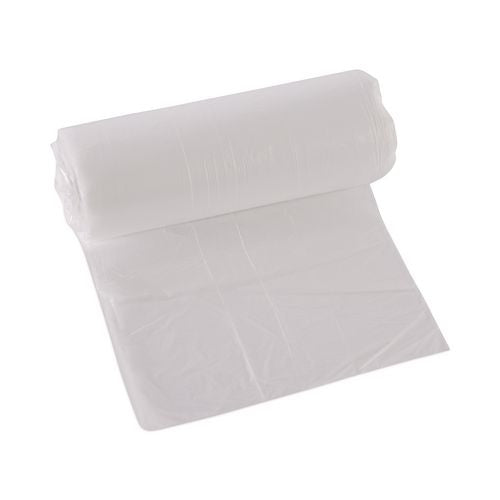 Image of Boardwalk® Z6036LN GR1 High-Density Can Liners, 30 gal, 8 mic, 30" x 36", Natural, Perforated Roll, 25 Bags/Roll, 20 Rolls/Carton