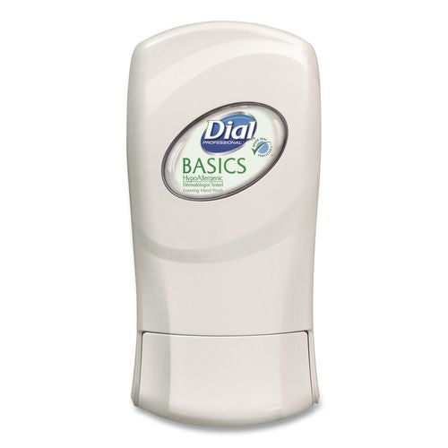 Image of Dial® Professional 16714 Basics Hypoallergenic Foaming Hand Wash Refill for FIT Manual Dispenser, Honeysuckle Scent, 1.2 L, 3/Carton