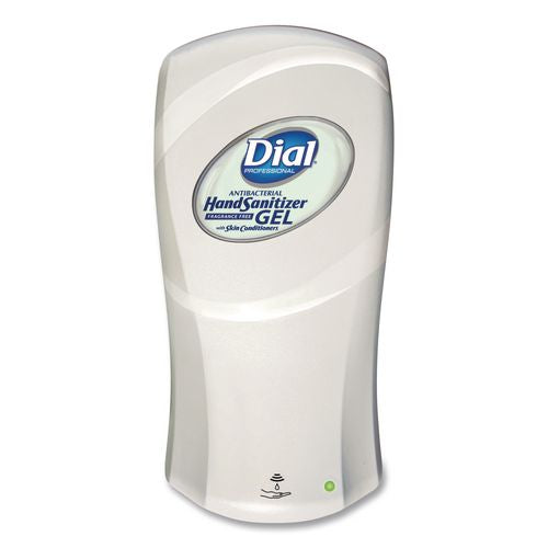 Image of Dial® Professional 19029 Antibacterial Gel Hand Sanitizer Refill For Fit Touch Free Dispenser, 1.2 L Bottle, Fragrance-Free, 3/carton