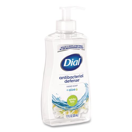 Image of DialÂ® Antibacterial Liquid Hand Soap, White Tea Scent, 11 oz, 12/Carton