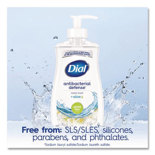 Image of DialÂ® Antibacterial Liquid Hand Soap, White Tea Scent, 11 oz, 12/Carton