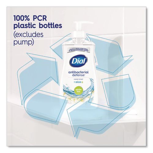 Image of DialÂ® Antibacterial Liquid Hand Soap, White Tea Scent, 11 oz, 12/Carton