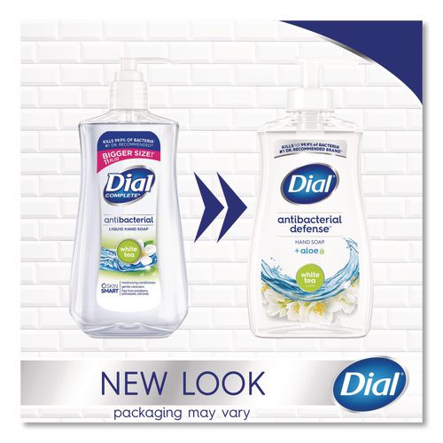 Image of DialÂ® Antibacterial Liquid Hand Soap, White Tea Scent, 11 oz, 12/Carton