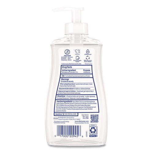 Image of Dial® Antibacterial Liquid Hand Soap, Aloe Scent, 11 oz, 12/Carton