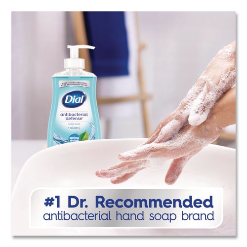 Image of Dial® 17000 20952 Antibacterial Liquid Hand Soap, Spring Water Scent, 11 oz, 12/Carton