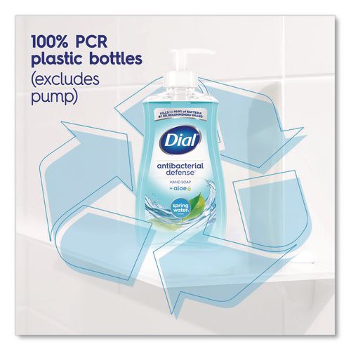 Image of Dial® 17000 20952 Antibacterial Liquid Hand Soap, Spring Water Scent, 11 oz, 12/Carton