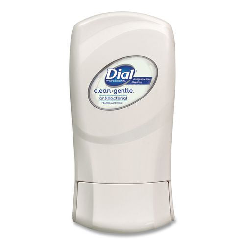 Image of Dial® Professional 32100CT Clean+Gentle Antibacterial Foaming Hand Wash Refill for FIT Manual Dispenser, Fragrance-Free, 1.2 L, 3/Carton