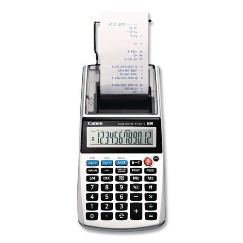 Image of Canon® 2203C001 P1-Dhv 12-Digit Palm Printing Calculator, Purple Print, 2 Lines/sec
