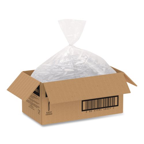Image of SOLO® K6OW Style Setter Medium Weight Polypropylene Cutlery, Knife, Plastic, White, 1,000/Carton