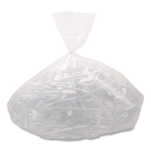 Image of SOLO® K6OW Style Setter Medium Weight Polypropylene Cutlery, Knife, Plastic, White, 1,000/Carton