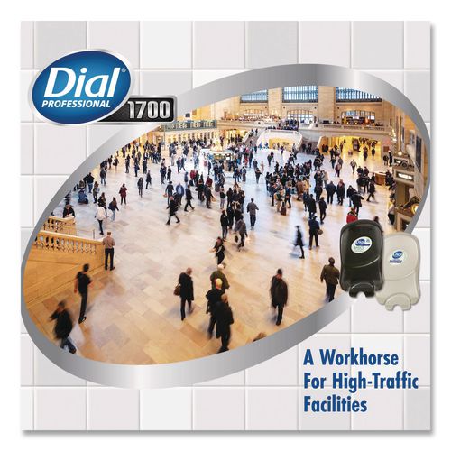 Image of Dial® Professional 20075 Dial 1700 Manual Dispenser, 1.7 L, 7.07 x 3.95 x 12.66, Smoke, 3/Carton
