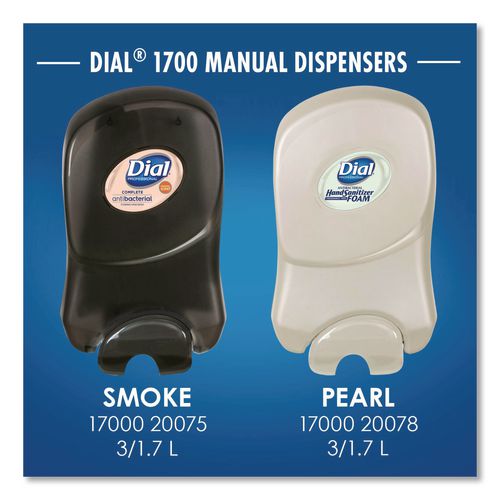 Image of Dial® Professional Dial 1700 Manual Dispenser, 1.7 L, 7.07 x 3.95 x 12.66, Pearl, 3/Carton