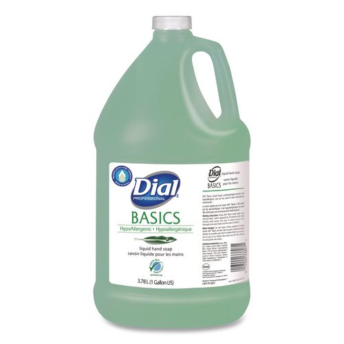 Image of Dial® Professional DIA 33809EA Basics MP Free Liquid Hand Soap Refill, Honeysuckle Scent, 3.78 L