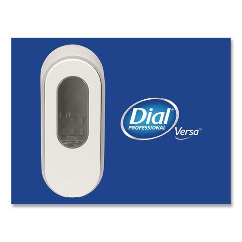 Image of Dial® Professional 1700034037 Versa Dispenser for Cartridge Refills, 15 oz, 3.75 x 3.38 x 8.75, Light Gray/White, 6/Carton