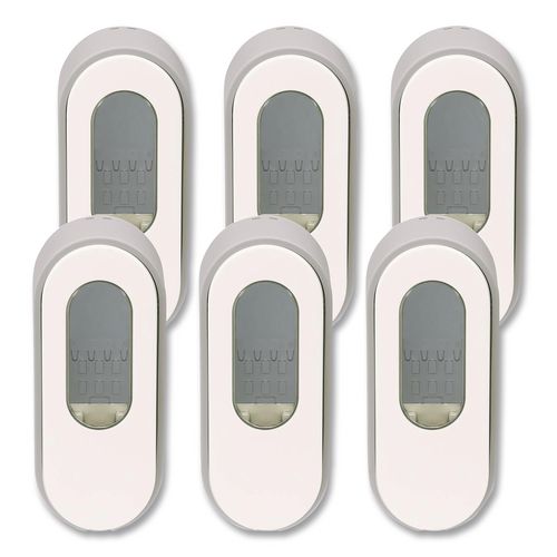 Image of Dial® Professional Versa Dispenser for Pouch Refills, 15 oz, 3.75 x 3.38 x 8.75, Light Gray/White, 6/Carton