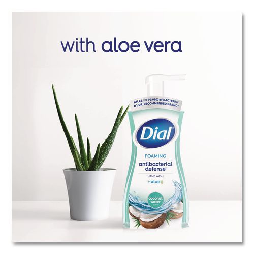 Image of Dial® 17000 34715 Antibacterial Foaming Hand Wash, Coconut Water Scent, 10 oz, 8/Carton