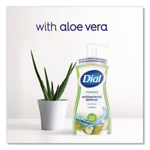 Image of Dial® 17000 34721 Antibacterial Foaming Hand Wash, Fresh Pear Scent, 10 oz, 8/Carton