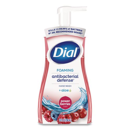 Image of Dial® 17000 34727 Antibacterial Foaming Hand Wash, Power Berries Scent, 10 oz, 8/Carton