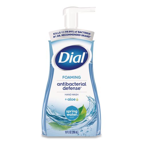 Image of DialÂ® Antibacterial Foaming Hand Wash, Spring Water Scent, 10 oz, 8/Carton