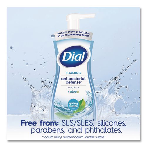 Image of DialÂ® Antibacterial Foaming Hand Wash, Spring Water Scent, 10 oz, 8/Carton