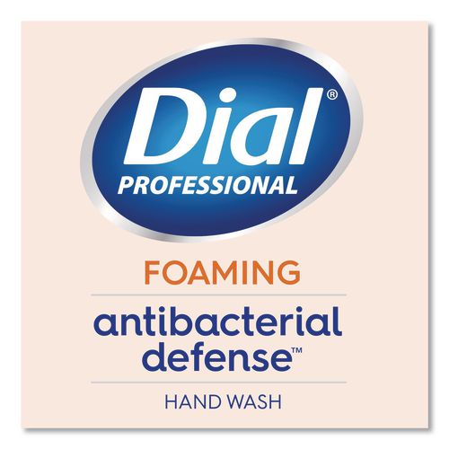 Image of Dial® Professional 17000 35452 Antibacterial Defense Original Foaming Hand Wash, Plus Aloe, Original Scent, 1 gal, 4/Carton
