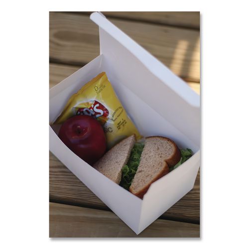 Image of SCT® 2757 Carryout Boxes, 9 x 5 x 4, White, Paper, 250/Carton