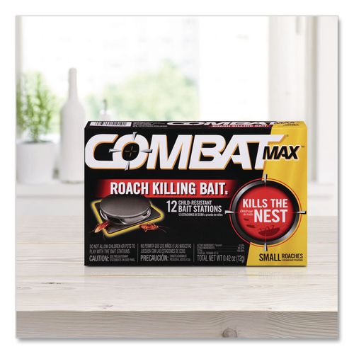 Image of Combat® DIA 51910 MAX Small Roach Quick Kill Formula, 0.43 oz, 12/Pack, 12 Packs/Carton