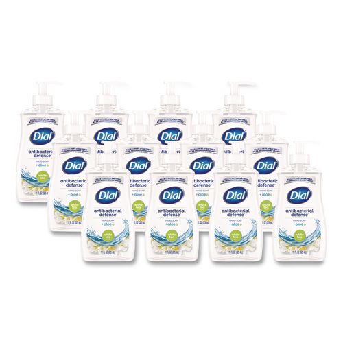 Image of DialÂ® Antibacterial Liquid Hand Soap, White Tea Scent, 11 oz, 12/Carton