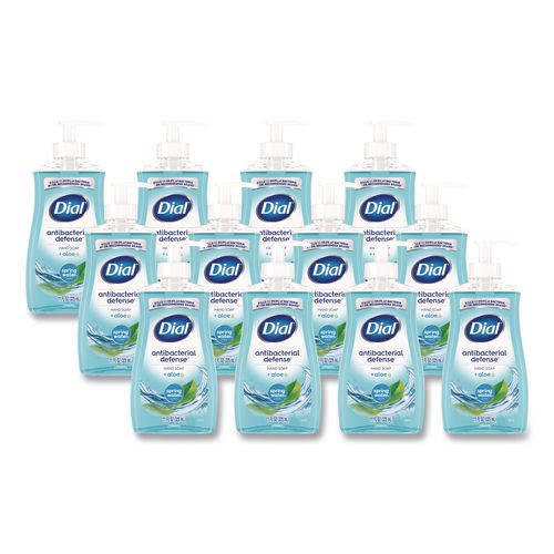 Image of Dial® 17000 20952 Antibacterial Liquid Hand Soap, Spring Water Scent, 11 oz, 12/Carton