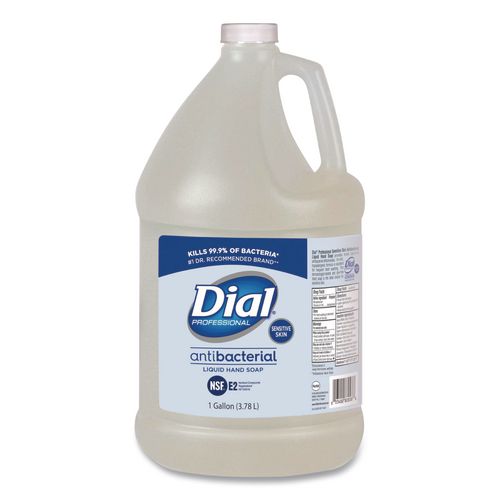 Image of Dial® Professional DIA 82838 Antibacterial Liquid Hand Soap for Sensitive Skin Refill, Light Floral Scent, 1 gal, 4/Carton
