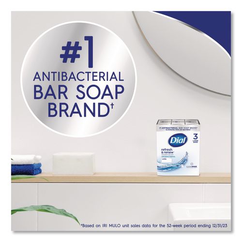 Image of Dial® 52336 92633 Deodorant Bar Soap, Iconic Dial Soap Scent, 4 oz, 36/Carton