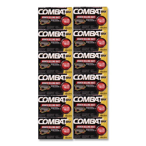 Image of Combat® DIA 51910 MAX Small Roach Quick Kill Formula, 0.43 oz, 12/Pack, 12 Packs/Carton