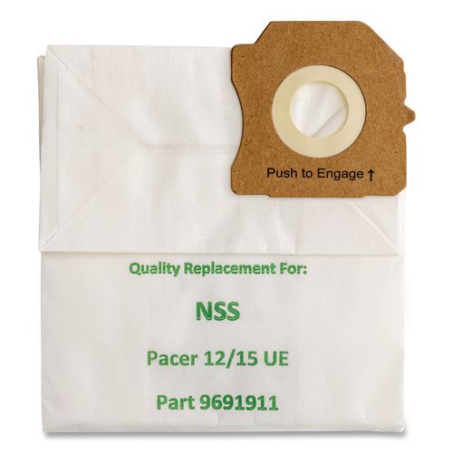 Image of Green Klean® GK-P12/15UE GK-P12/15UE Replacement Bag, 10 Bags/Pack, 10 Packs/Carton