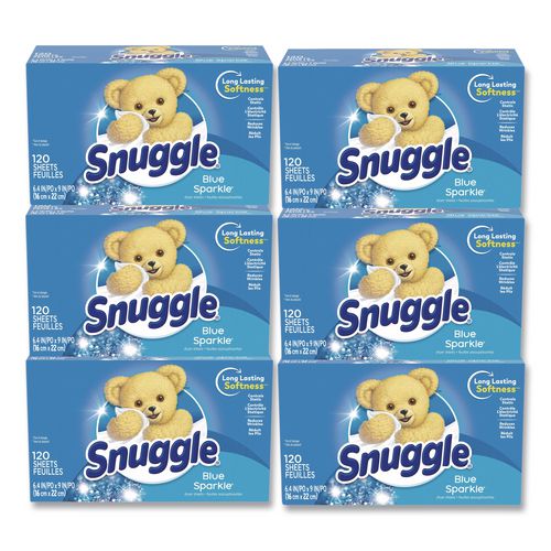 Image of Snuggle® 45115 Fabric Softener Sheets, Fresh Scent, 120 Sheets/box, 6 Boxes/carton