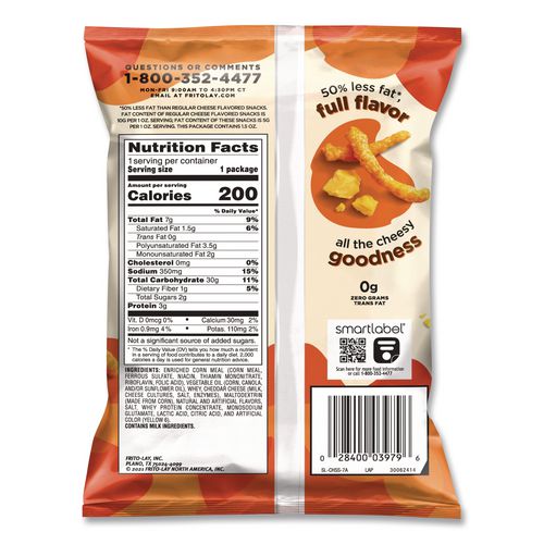 Image of Frito-Lay Baked Variety Pack, Baked Cheetos/Baked Lays BBQ/Baked Lays Original/Baked Ruffles Cheddar Sour Cream, 30 Bags/BX, 2 Boxes/CT