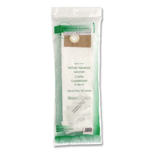 Image of Green Klean® GK-CMASTER GK-CMaster Replacement Bag, 10 Bags/Pack, 10 Packs/Carton