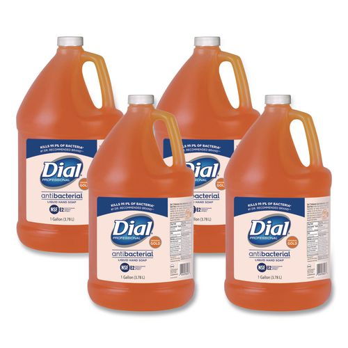 Image of Dial® Professional 88047 Gold Antibacterial Liquid Hand Soap, 1 gal, 4/Carton