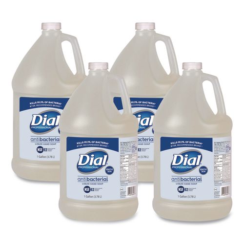 Image of Dial® Professional DIA 82838 Antibacterial Liquid Hand Soap for Sensitive Skin Refill, Light Floral Scent, 1 gal, 4/Carton