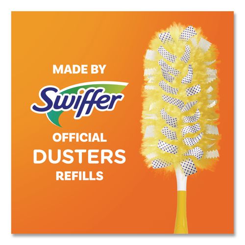 Image of Swiffer® 80797932 Heavy Duty Dusters Starter Kit, Handle Extends To 3 Ft, 1 Handle With 12 Duster Refills
