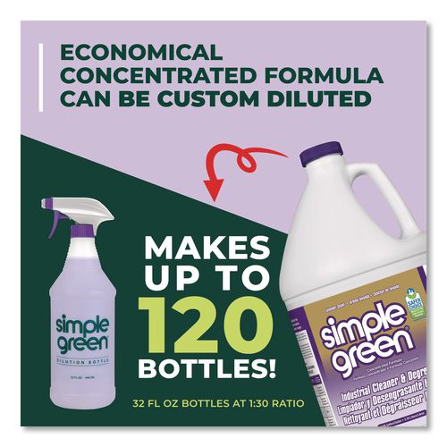 Image of Simple Green® 1610200600128 Industrial Cleaner and Degreaser, Lavender Scent, 1 gal Bottle,  6/Carton