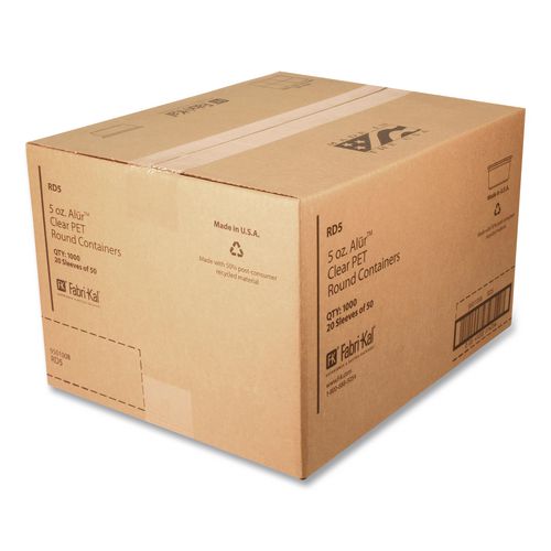 Image of Pactiv Evergreen 9501008 Recycleware Deli Containers, 5 oz, 3.6 x 2.6 x 1.8, Clear, Plastic, 1,000/Carton