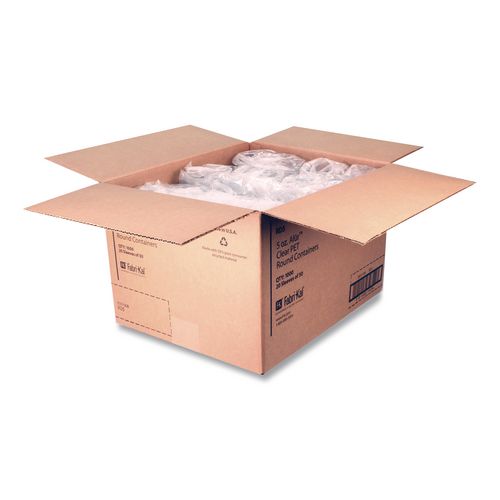 Image of Pactiv Evergreen 9501008 Recycleware Deli Containers, 5 oz, 3.6 x 2.6 x 1.8, Clear, Plastic, 1,000/Carton