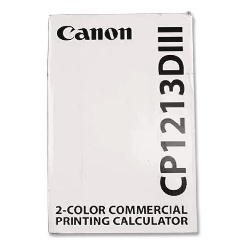 Image of Canon® 9933B001 CP1213DIII 12-Digit Heavy-Duty Commercial Desktop Printing Calculator, Black/Red Print, 4.8 Lines/Sec