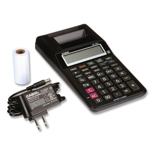 Image of Casio® HR-10RC Hr-10rc Handheld Portable Printing Calculator, Black Print, 1.6 Lines/sec