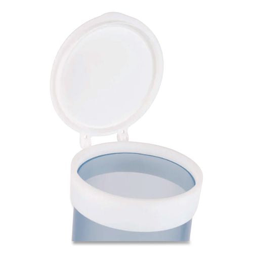 Image of San Jamar® C3165TBL Adjustable Water Cup Dispenser with Removable Cap, For 4 oz to 10 oz Cups, Frosted Blue