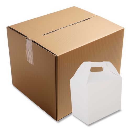 Image of SCT® 2709 Carryout Barn Boxes, 10 lb, 8.88 x 5 x 6.75, White, Paper, 150/Carton