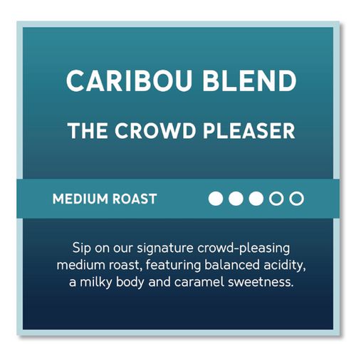 Image of Caribou Coffee® 008710 Caribou Blend Ground Coffee, 2.5 Oz, 18/carton
