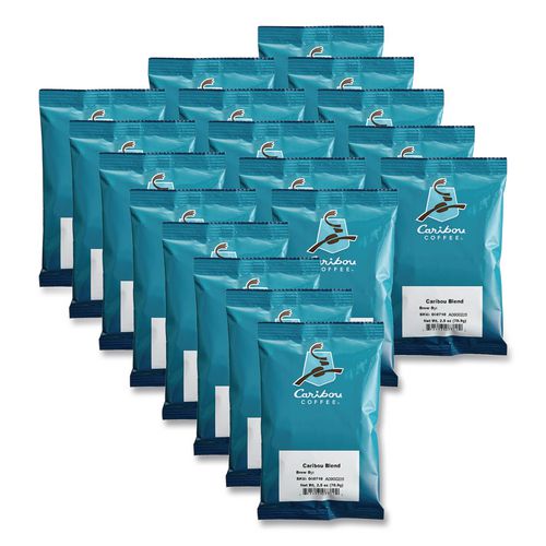 Image of Caribou Coffee® 008710 Caribou Blend Ground Coffee, 2.5 Oz, 18/carton