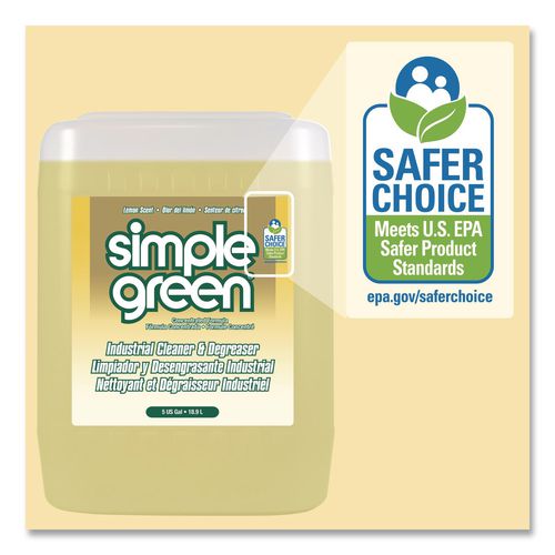 Image of Simple Green® 3000000114005 Industrial Cleaner and Degreaser, Lemon Scent, 5 gal Pail